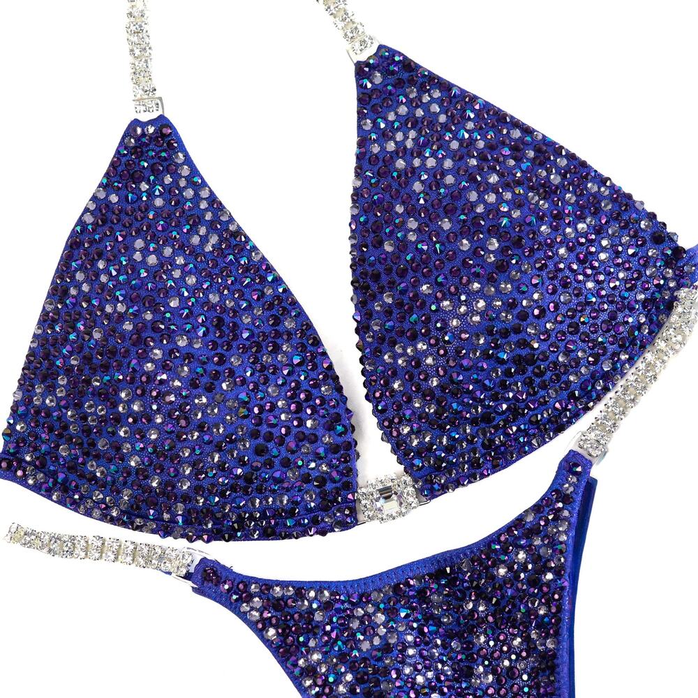 Competition Bikini. Violet Storm Radiance.Medium Molded/Pro.